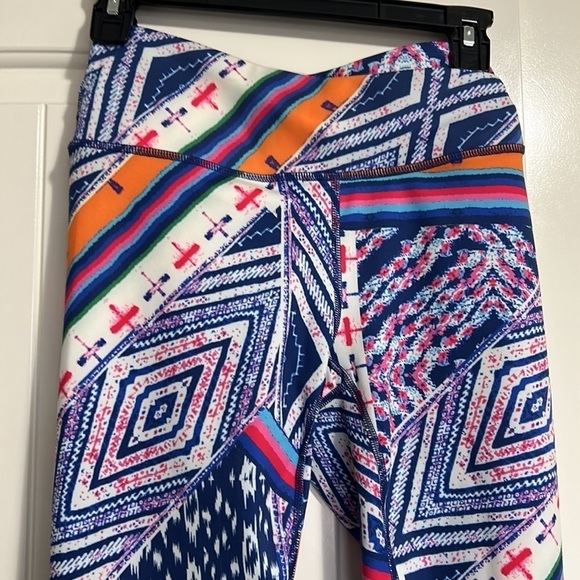 Free People Ashford Lose Control Crop Leggings Purple Orange Womens Size S - Picture 4 of 7